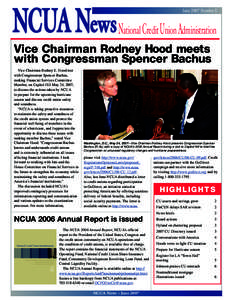 NCUA News N  June 2007 Number 5 ational Credit Union Administration