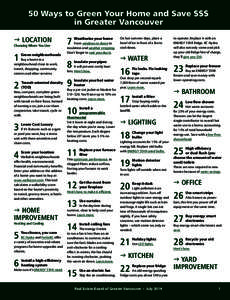 50 Ways to Green Your Home, July 2014