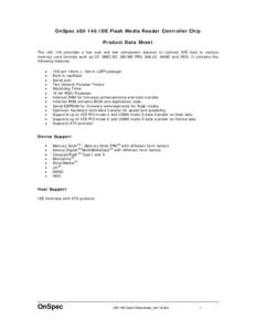 Microsoft Word - xSil 146 Quick Data sheet_rev1.8.doc