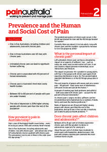 Painaustralia FACT SHEET 2  Prevalence and the Human