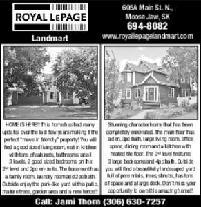 605A Main St. N., Moose Jaw, SK Landmart  HOME IS HERE!! This home has had many