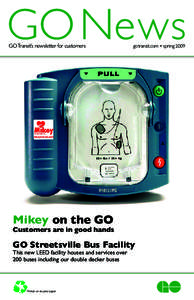 GO News GO Transit’s newsletter for customers gotransit.com • spring[removed]Mikey on the GO