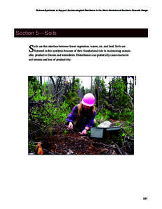 Science Synthesis to Support Socioecological Resilience in the Sierra Nevada and Southern Cascade Range  Section 5—Soils S