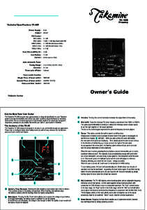 TK-40B Preamp Technical Specifications TK-40B Power Supply : 9 Volt Output : 280 mV