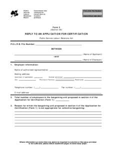 Form 2 (Section 26) Reply to an application for certification