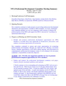 Microsoft Word - PDC Meeting Summary_19April2010.doc