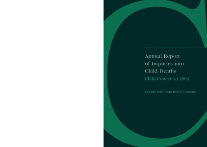 Annual Report of Inquiries into Child Deaths, Child Protction 2002