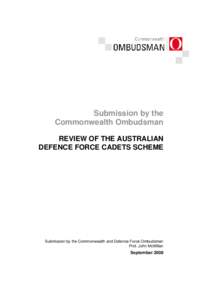 Review of the Australian Defence Force Cadets Scheme