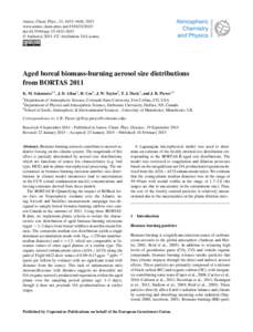 Atmos. Chem. Phys., 15, 1633–1646, 2015 www.atmos-chem-phys.net[removed]doi:[removed]acp[removed] © Author(s[removed]CC Attribution 3.0 License.  Aged boreal biomass-burning aerosol size distributions