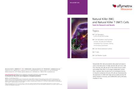 NK and NKT Cells  Natural Killer (NK) and Natural Killer T (NKT) Cells Tools for Research and Results