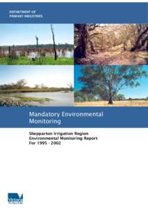 DEPARTMENT OF PRIMARY INDUSTRIES Mandatory Environmental Monitoring SShepparton