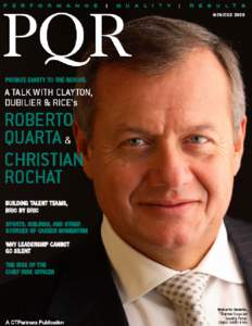 Nov/Dec[removed] PROFILE | ROBERTO QUARTA & CHRISTIAN ROCHAT