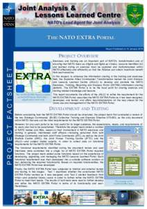 THE NATO EXTRA PORTAL Report Published on 14 January 2015 PROJECT FACTSHEET  PROJECT OVERVIEW