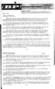 REGIONAL OF=F=ICES  May 6, 1966 ATI.ANTA Walker L. Knight, Editor/161 Spring Street, N. W./At/anta, Georgia[removed]Tekphone[removed]·2/;9,1 DAI.I.AII R. T. McCartney, EditorlllJ.1 Baptist Bui/dine/Dallas. Texas 75201l