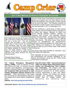 Vol 5, Issue 1  Montana-Wyoming Tribal Leaders Council Monthly Newsletter January 2012