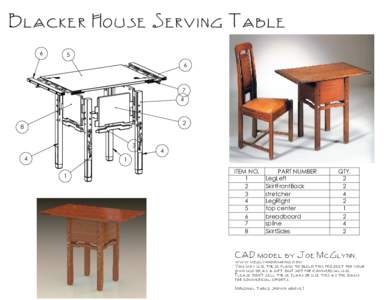 Blacker House Serving Table 6 5 6