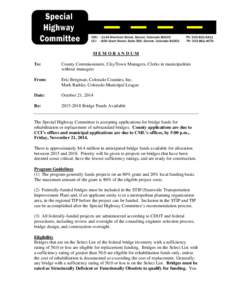 Microsoft Word - Special Highway Committee Application Solicitation 2014