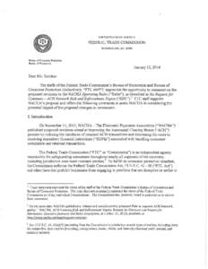 FTC Staff Comment Before NACHA - The Electronic Payments Association, Regarding Proposed Revisions To the NACHA Operating Rules Described in the Request For Comment - ACH Network Risk and Enforcement Topics