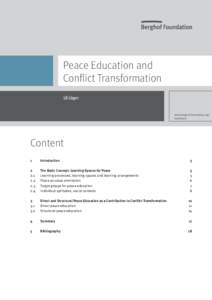 From Peacebuilding and Human Development Coalitions to Peace Infrastructure in Colombia.