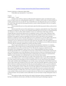 Southern Campaign American Revolution Pension Statements & Rosters Pension Application of Hezekiah Adkins R290 Transcribed and annotated by C. Leon Harris Virginia } Cabell County } towit