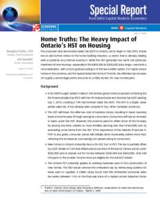 Special Report  from BMO Capital Markets Economics May 5, 2009