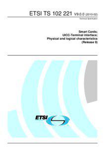 ETSI TS[removed]V9[removed]Technical Specification