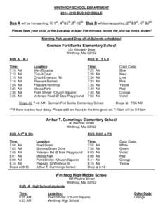 Microsoft Word - WINTHROP SCHOOL DEPARTMENT BUS SCHEDULE[removed]