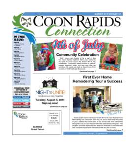 SUMMER 2014 Newsletter  Connection In THis Issue: