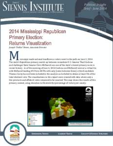 Political Insight Brief - June[removed]Mississippi Republican Primary Election: Returns Visualization