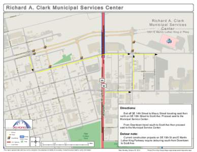 Richard A. Clark Municipal Services Center t rk et S E Ma[removed]E Martin Luther King Jr Pkwy