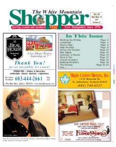 Shopper The White Mountain FREE Serving central and northern