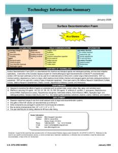 Technology Information Summary: Surface Decontamination Foam