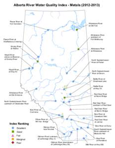 Alberta River Water Quality Index - Metals[removed])