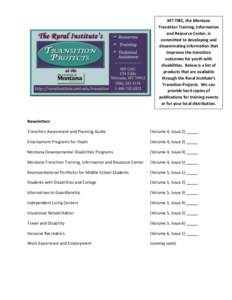 Developmental disability / Geography of the United States / United States / Missoula /  Montana / Montana / University of Montana