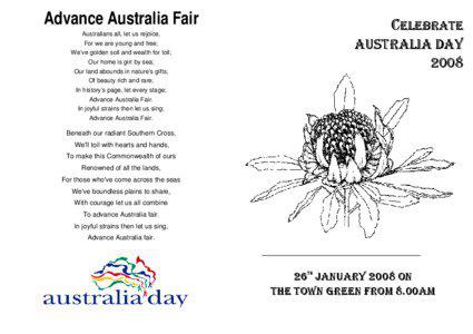 Advance Australia Fair  CELEBRATE