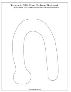 Silly Worm Cardstock Bookmarks - ready to color