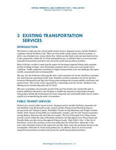CENTRAL MINNESOTA AREA COMMUTER STUDY | FINAL REPORT Minnesota Department of Transportation 3 EXISTING TRANSPORTATION SERVICES INTRODUCTION