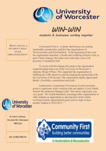 WIN-WIN  students & businesses working together H OW