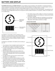 BATTERY ANDCopy DISPLAY Approved The DIONIC® HCX features an all NEW “RealTime™” LCD providing on-the-fly remaining run time estimates in 15 minute increments as well as simultaneously providing remaining capacity