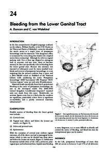 24 Bleeding from the Lower Genital Tract A. Duncan and C. von Widekind INTRODUCTION