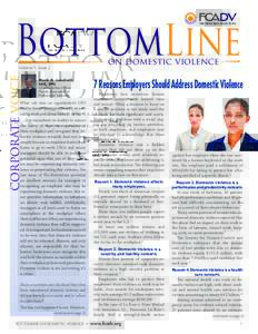 BottomLine on domestic violence CORPORATE VOICE  Volume 1, Issue 2