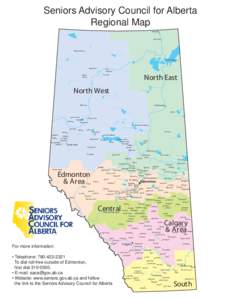 Seniors Advisory Council for Alberta Regional Map Fitzgerald Bistcho Lake  Hay