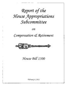 1?§port of tlie J{ouse JIppropriations Su6committee on  Compensation e:t CR§tirement