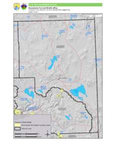 U. S. Fish and Wildllife Service  Sacramento Fish and Wildlife Office Proposed Critical Habitat for the Sierra Nevada Yellow-legged Frog Lassen County
