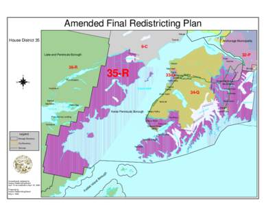 Amended Final Redistricting Plan Beluga House District 35  Tyonek