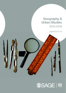 Geography & Urban Studiessagepub.co.uk  Geography & Urban Studies