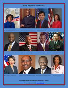 Black Republican Leaders  Nat’l Black Republican Assn. Chair Frances Rice U.S. Representative Tim Scott
