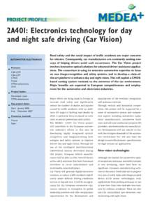 PROJECT PROFILE  2A401: Electronics technology for day and night safe driving (Car Vision) AUTOMOTIVE ELECTRONICS
