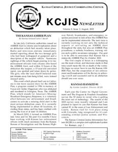 KANSAS CRIMINAL JUSTICE COORDINATING COUNCIL  KCJIS N EWSLETTER