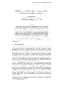 Psycholinguists / Childes / Brian MacWhinney / Corpus linguistics / Transcription / TalkBank / Mean length of utterance / Language acquisition / Vocabulary / Linguistics / Corpora / Applied linguistics